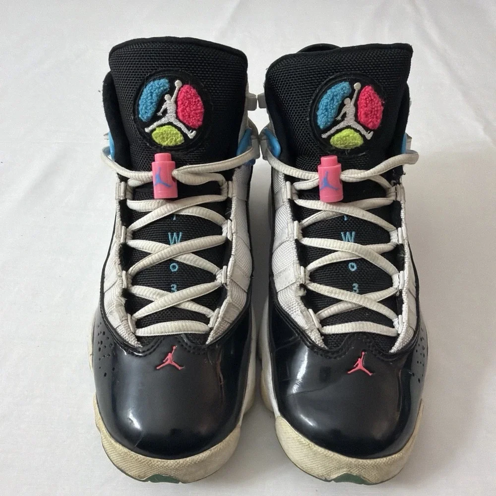 Nike Air Jordan 6 Rings GS PS South Beach 2019 Size 6Y CK0025-100 Kids Shoes Fit